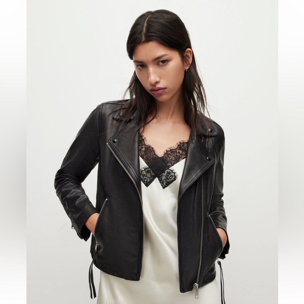 AllSaints Daley Leather Biker Jacket